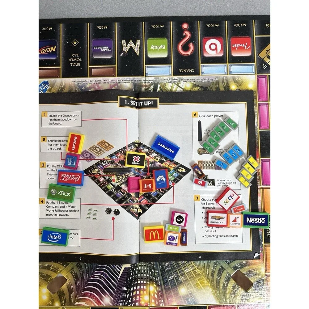 Monopoly Empire Gold Edition Board Game 2013 Hasbro - 99% Complete